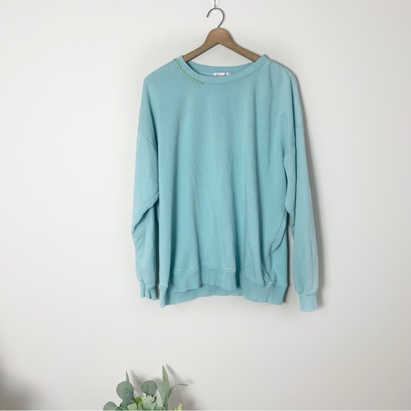 Wildfox Tops - [Wildfox] Women's Blue Crewneck Sweatshirt